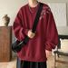 Round Neck Hoodie, Men's Trendy Brand, Men's Top, Trendy New Style, With Fleece Jacket_viptrois.com