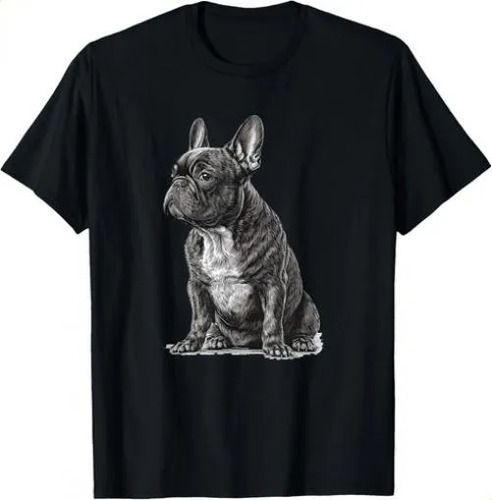 T-shirtfunny French Bulldog Frenchie Black 2026 And White Dog Gif_viptrois.com