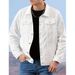 Men's Trendy Brand Denim Jacket New Style Casual And Stylish Solid Color Simple Versatile_viptrois.com