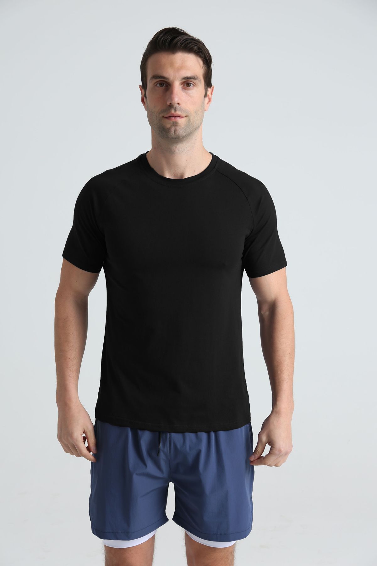 Premium Cotton Men's Big & Tall Workout T-Shirt - Breathable Summer Tee For Gym, Running & Casual Wear_viptrois.com