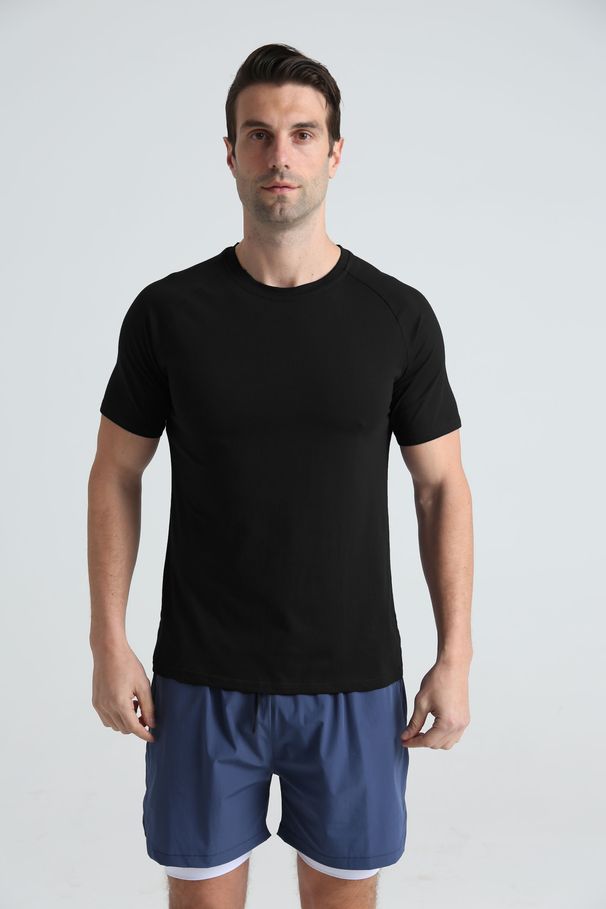 Premium Cotton Men's Big & Tall Workout T-Shirt - Breathable Summer Tee For Gym, Running & Casual Wear_viptrois.com