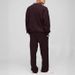Men's Knit Polo Collar Long Sleeve Sweater - Soft & Breathable Cotton Blend, Relaxed Fit, Classic V-neck Design For Casual Winter Wear (Dark Brown)_viptrois.com