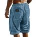 Men's Corduroy Shorts Summer Casual Comfortable Elastic Waist Drawstring Multiple Colors Fashionable Cargo Pants_viptrois.com