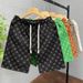 Men's Shorts Summer Pants Printed Men's Ice Silk Breathable Casual Beachwear Running Sports Basketball Pants_viptrois.com