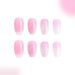 Short Trapezoidal Glitter Powder Gradient Halo Burst Wear Nail Art Patch Fashion European and American Foreign Trade Nail Art Patch 24 Pieces_viptrois.com