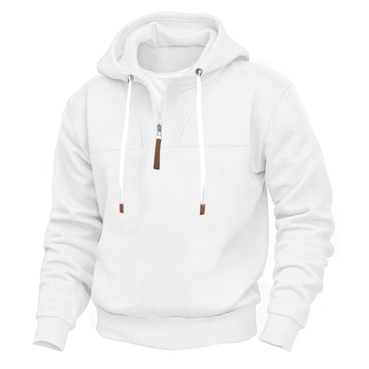 Men's Heavyweight Fleece-Lined Hoodie And Joggers Set, Cozy Winter Pullover With Pocket, Casual Loungewear For Fall_viptrois.com