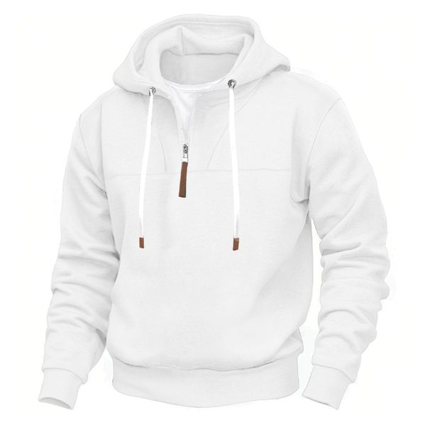 Men's Heavyweight Fleece-Lined Hoodie And Joggers Set, Cozy Winter Pullover With Pocket, Casual Loungewear For Fall_viptrois.com