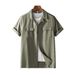 Men's Clothing Spring And Summer Cotton And Linen Short Sleeved Men's Shirt With Multiple Pockets Retro Lapel Workwear Breathable Shirt_viptrois.com