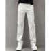 Men's Clothing Summer Thin White Jeans Men's Fashionable Simple Solid Color Straight Casual Pants Loose Versatile Slim Trousers_viptrois.com