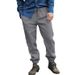 Men's Clothing European And American Independent Station Youth New Solid Color Cotton And Linen Loose Casual Cuff Trousers_viptrois.com