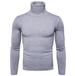 Men’s Slim Fit Turtleneck Sweater – Korean-Inspired Wool Blend Knit For Autumn & Winter (White/Beige/Caramel/Black_viptrois.com