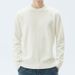 Men's Relaxed Fit Round Neck Sweater – Soft Knit Pullover For Autumn & Winter, Lazy Style Casual Top_viptrois.com