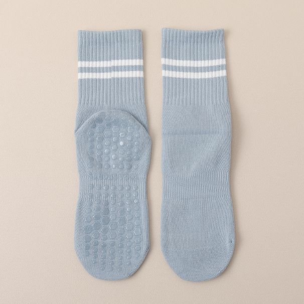 Yoga Socks Women's Mid Tube Socks Non Slip Silicone Indoor Fitness Floor Socks Pilates Women's Sports Socks_viptrois.com