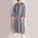 Men's Clothing New Style Grey Ethnic Style Men's Long Shirt Ready Stock Muslim Robe Pullover 1138203_viptrois.com