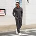 Men's Fleece-Lined Hoodie & Jogger Set - Winter Athletic 2-Piece Outfit (S-Xxxl, Black/Khaki/Charcoal/Navy/White/Gray)_viptrois.com