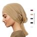 new autumn and winter solid color velvet four bar long tail headscarf hat for women_viptrois.com
