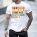 IT'S WEIRD BEING THE SAME AGE Printed Crew Neck T-Shirt, Men's Summer Casual Loose Sports Top_viptrois.com