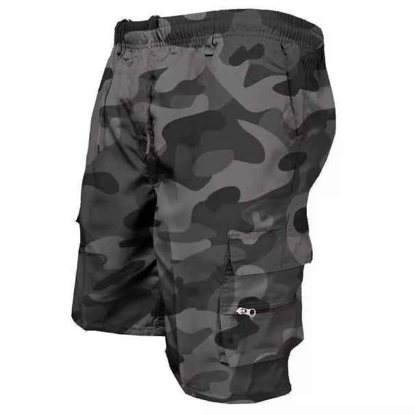 Men's Clothing Casual Overalls Shorts Loose Summer Outdoor Sports Pants_viptrois.com