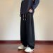 Men's Classic Stripe Jogger Pants – Straight-Leg Comfort Fit For Casual & Streetwear (Grey/Black) – Polyester Non-Iron Design_viptrois.com