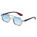 Double Beam Metal Sunglasses For Men – Business & Outdoor UV Protection With Small Frame Trendy Style_viptrois.com
