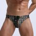 Men's Low-Waist Printed Swim Trunks - Sexy Triangle Beach Shorts_viptrois.com