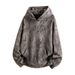 Loom Cross-Border Hooded Sweatshirt For Men, Sand Dune Wasteland Style, Distressed With Holes, Irregular Beggar Design, Cool_viptrois.com