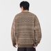Pure LKTM Men's Clothing American Retro Fair Isle Pattern Knitted Sweater Loose Trendy Brand Color-Block Lazy Top_viptrois.com
