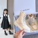 Girls' Boots 2023 Autumn Fleece-lined Korean Style Girl's Children's Shoes Performance High Barrel Martin Boots Cotton Children's Boots_viptrois.com