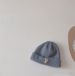 Kids'hats Randy solid color knitted hat letters boys and girls baby woolen hat winter_viptrois.com
