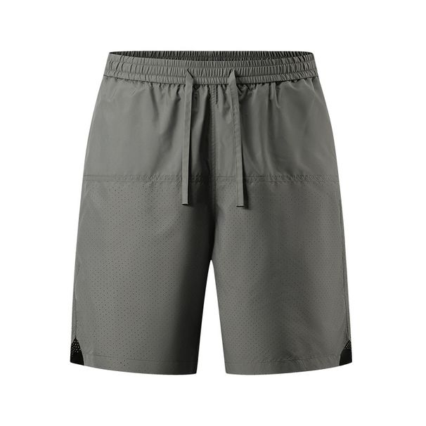 Men's Mesh Shorts Quick Drying Casual Five Point Pants With Belt Lining Versatile Drawstring Sports Cross Border Summer Loose Fit_viptrois.com
