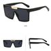 Men's Sunglasses Trendy New One Piece Gradient Brown Sunglasses For Women, Retro And High End, Small Face And UV Protection_viptrois.com