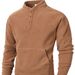 Men's Slim-Fit Stand Collar Sweatshirt – European Minimalist Long Sleeve Top (Camel/Black/Grey, Sizes S-XXXL)_viptrois.com