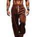 Men's Corduroy Relaxed Fit Straight Leg Pants - Comfortable Casual Trousers For Autumn Winter (Navy, Black, Gray, Army Green, Brick Red)_viptrois.com