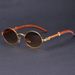 VOOTHOST Vintage Round Sunglasses Women Men Small Frames Oval Sun Glasses Female Classic Black Lens UV400 Shades Eyewear Oculos F0095_viptrois.com