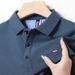 Men's Plus Size Business Casual Short Sleeve Polo Shirt Faux Cotton Embroidered Flag Design Summer Top_viptrois.com