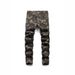 Men's Clothing New Retro Camouflage Jeans Denim_viptrois.com
