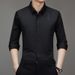 Autumn Popular Men's Long-sleeved Shirt Fashion Casual Lapel Print Long-sleeved Shirt Men_viptrois.com