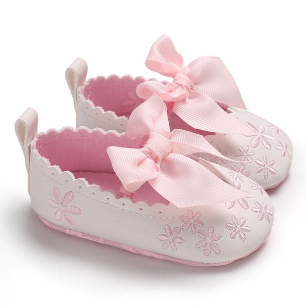 Mother & Kids One-year-old Baby Shoes For Girls Cute Princess Shoes Bow Baby Shoes Soft Sole Toddler Shoes Babyshoes_viptrois.com