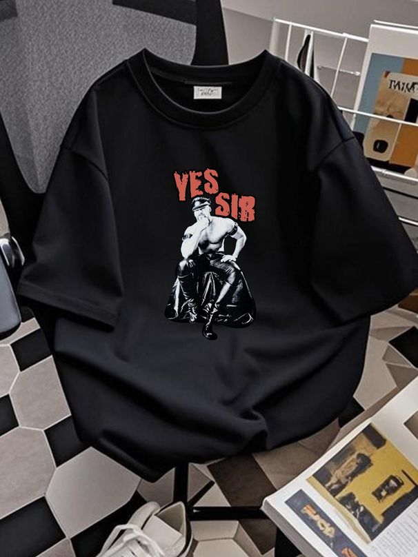 Vintage Tom Of Finland T-shirt Versatile Streetwear Graphic Summer Homme Unisex Fashion Top For Everyday Wear Designer Clothes Soft Slightly_viptrois.com