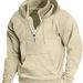 Men's Thickened Hooded Sweatshirt - Winter Pullover Fleece Jacket With Custom Print (Black, Navy, Brick Red, Beige, Light Gray, Dark Gray, Green)_viptrois.com