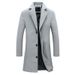Loom Loom Cross-Border 9 Colors Single-Breasted Men's Woolen Coat Outwear In Stock Direct Shipping European And American Flat_viptrois.com