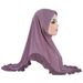 Malay women's big girl crystal linen ruffle edge headdress hat headscarf H322_viptrois.com