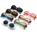Men's Sunglasses Water Transfer Retro Small Frame Sunglasses High End Anti Ultraviolet Personalized Oval Sunglasses_viptrois.com