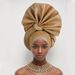 Women's Scarves New Nigerian Wedding Adjustable Hand Folded Fan Layered African Hat Baotou Hat Auto Gele_viptrois.com