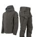 Outdoor Shark Skin Soft Shell Suit Men's Windproof Military Fan Tactical Winter Veet Thickened Mountaineering Jacket_viptrois.com