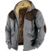 Men's Hooded Fleece-Lined Zip-Up Jacket – 3D Digital Print Streetwear, Winter Warm Pullover, Polyester Shell & Lining, Oversized Fit_viptrois.com