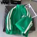 Men's Trendy Versatile Two Piece Set Loose Fitting Sweatshirt Long Sleeved Trousers Casual Sportswear For Spring And Autumn_viptrois.com
