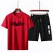 Men's Clothing 2024 Short-sleeved T-shirt T-shirt Summer short embroidery sports suit sportswear large size men's two-piece suit_viptrois.com