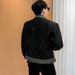 Men's Clothing 2025 Coarse Floral Sequin Contrasting Small Fragrant Style Jacket For Men Autumn And Winter High-end Feeling Starry Sky_viptrois.com
