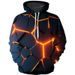Unisex 3d Digital Print Hooded Sweatshirt Couple Matching Hoodies Colorful Flame Graphic Pullover Casual Streetwear_viptrois.com